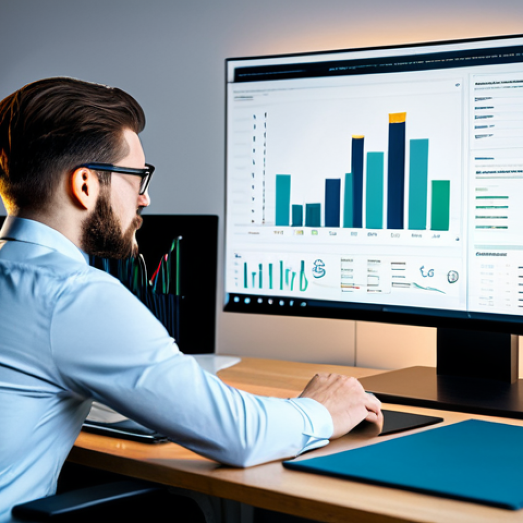 NFT 투자 성공을 위한 전문가 팁 - NFT Research**

"A young professional sitting at a modern desk, reviewing charts and data on a large...