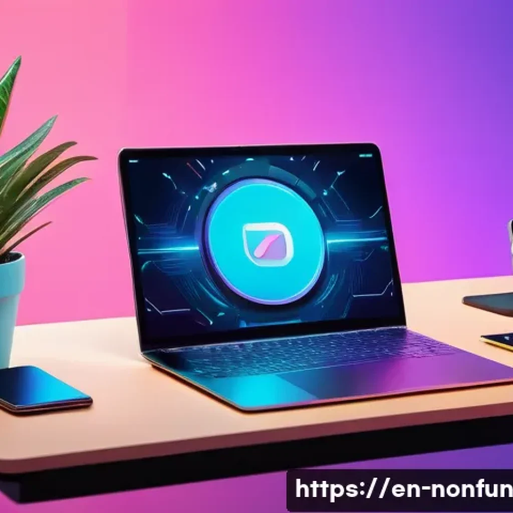 가장 추천하는 NFT 발행 플랫폼 비교 - A futuristic digital art studio environment showcasing an intuitive NFT minting interface on multipl...