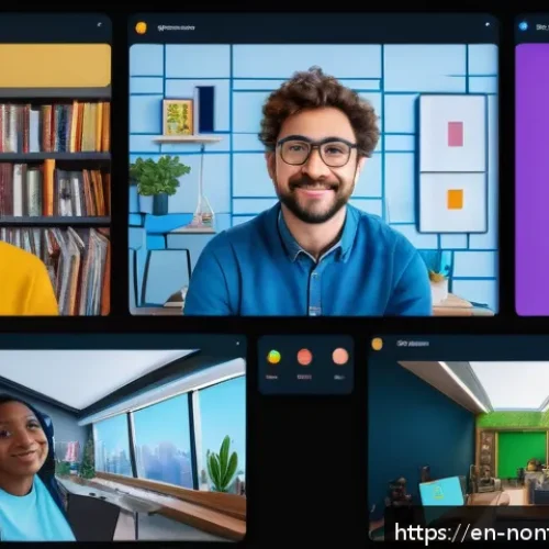 Home 30 NFT 시장에서의 경쟁력을 높이는 방법 - A vibrant digital art scene showcasing a diverse group of NFT creators and collectors engaging in a ...